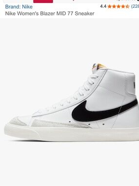 Nike White High-Top Blazer Sneaker
